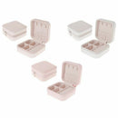 Portable Jewelry Box Zipper PU Storage Organizer Jewelry Holder Packaging D