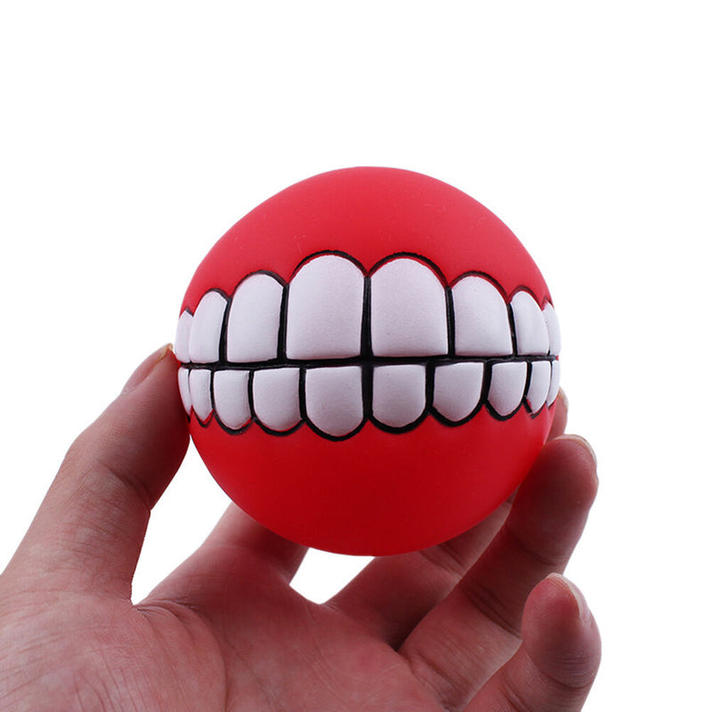 Bite Treat Smile Fetch Ball Toys doggie Teeth ball Fetch Funny Resistance