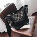 Big Bag For Women Summer Shopper Bag Tote Rivet Large Capacity Soft Leather