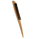 Barbers Wooden Nylon Bristle 3 Rows Teasing Comb Brush Back Combing Brush