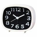Non Ticking Alarm Clock, Battery Powered Bedside Clock Silent Simple to Set F6Z4