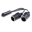12V Double power dual car cigarette lighter socket plug adaptor charger splittJR