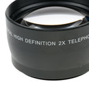 55mm 2X Magnification Telephoto Tele Converter Lens For Digital SLR Camera