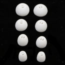 20 Pairs Silicone XS/S/M/L Eartips Eargels Earpads Ear Tips Gels Buds White