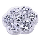 700Pcs Round Self-adhesive Wiggly Googly Eyes 4-10mm 12mm for Toys  Z
