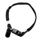 9mm Black Polyester Fiber Safety Wind Clips Lanyard Cord For Hat Cap Scarf