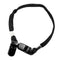 9mm Black Polyester Fiber Safety Wind Clips Lanyard Cord For Hat Cap Scarf