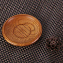 Environmentally Friendly Solid Round Bowl Wooden Cutlery Dishes Home Kitche
