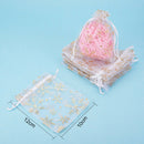 100pcs Luxury Organza Gift Bags Wedding Party Favor Jewelly Bead Packing Pouches
