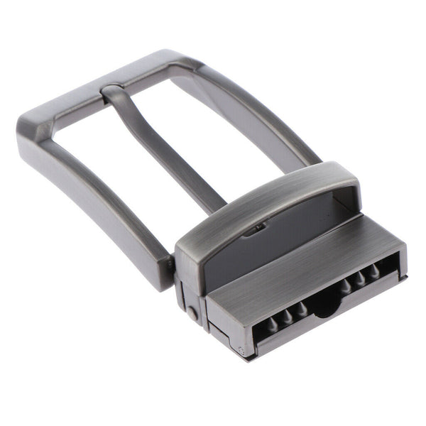 Mens Metal Reversible Belt Buckle Pin Buckle Rectangular Buckle for Casual