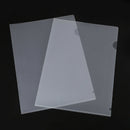 40PCS L-Type Plastic Folder - 18C Transparent Clear Document Folder for A4  W4K2