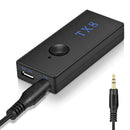 TX8 Bluetooth Transmitter Wireless RCA 3.5mm Audio Adapter for TV Headphone
