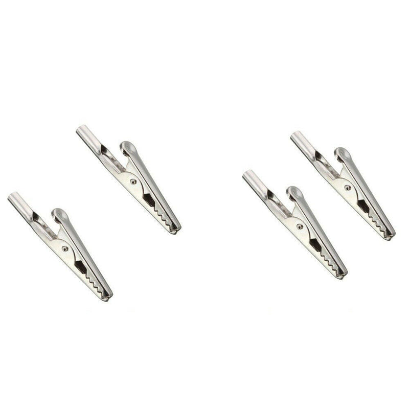 Stainless Steel Alligator Crocodile Test Clips Cable Lead Screw Probe Fixing New