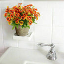 Artificial Daisy Flowers Bushes 4pcs Floral Bundles Faux Plants Arrangement