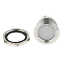 Car Motorcycle 12V 19mm Dash Panel Indicator Light with Wrie Leads White