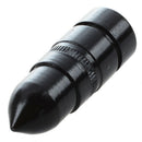 2 Pcs Black Bullet Shape Tire Valve Stem Cap for Car Motorcycle Bicycle