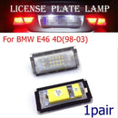 Bright 6500K HID WHITE 18 LED LICENSE PLATE LIGHT FOR 98-03 BMW E46 325i 328i X2