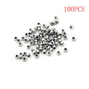 100pcs M3 x 0.5mm Stainless Steel Nylock Nylon Insert Hex Self-locking Nuts MO