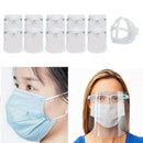 10x Full Face Shield Guard Protection Reusable Washable Goggles Visor Hat
