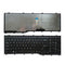US Layout Replacement Laptop Keyboard Glossy Black Frame for Fujitsu Lifebook