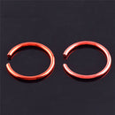 40Pcs Colorful Stainless Steel Nose Rings Piercing Lip Hoop Piercing Jewelry sp