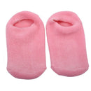 2 Pink Moisturizing Cracked Dry Gel Spa Foot Feet Care Socks [Misc.]