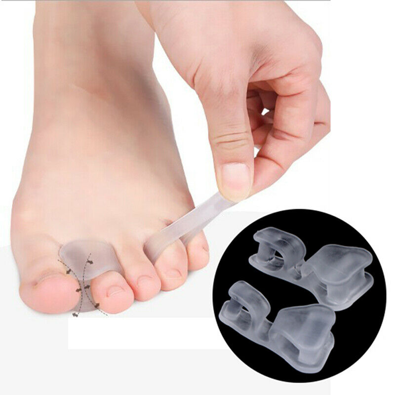 1 Pair Silicone Toe Separator Spreader Correction Pain Relief Hallux ValgusB Ew