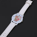 Christmas Elderly Pattern Leather Band Analog Quartz Vogue Watches Christma