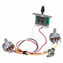 Guitar Pre-wired Harness, 3 Way Blade Toggle Switch 1V1T 500K for Electric  A4T4