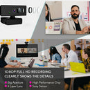 1080P Full HD USB Webcam for PC Desktop+Laptop Web Camera with Microphone Top