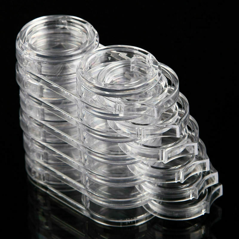 6pcs Nail Art Storage Box Removable Case Rhinestone Gems Decor Holder gdg