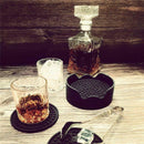 Coasters Set of 6 in Holder - Protect Furniture From Water Marks & Damage - N7X4
