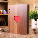 6 Inch Wooden Photo Album Baby Growth Memory Life Photo Relief Book Record