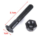 8Pairs Black Carbon Steel  31mm MS3304-1 Skateboard Screws ScooterAccessorieA3C