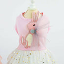 Pet Dress, Cute Rabbit Decor Dog Tutu Princess Dress Wedding Skirt Small Do C8C8
