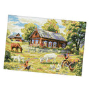 Farm Goat DIY Stamped Cross Stitch Kits DIY Needlework Wedding Christmas Gifts