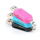 New Micro USB 2.0 OTG Adapter SD T-Flash Memory Card Reader For Smart Phone PC