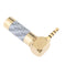 2Pcs Male Plug 4 Pole Stereo Solder Type DIY Audio Connector for Headphones
