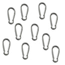 10x Carabiner Clip Snap Spring Hooks Keyring Buckle Camping Carabina 5x50mm