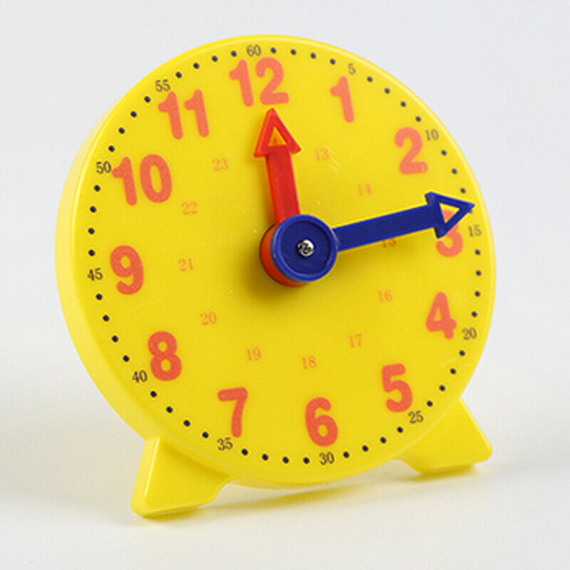 Children Educational Toys Gift Clock Learn Time Math School Teacher Teaching Aid