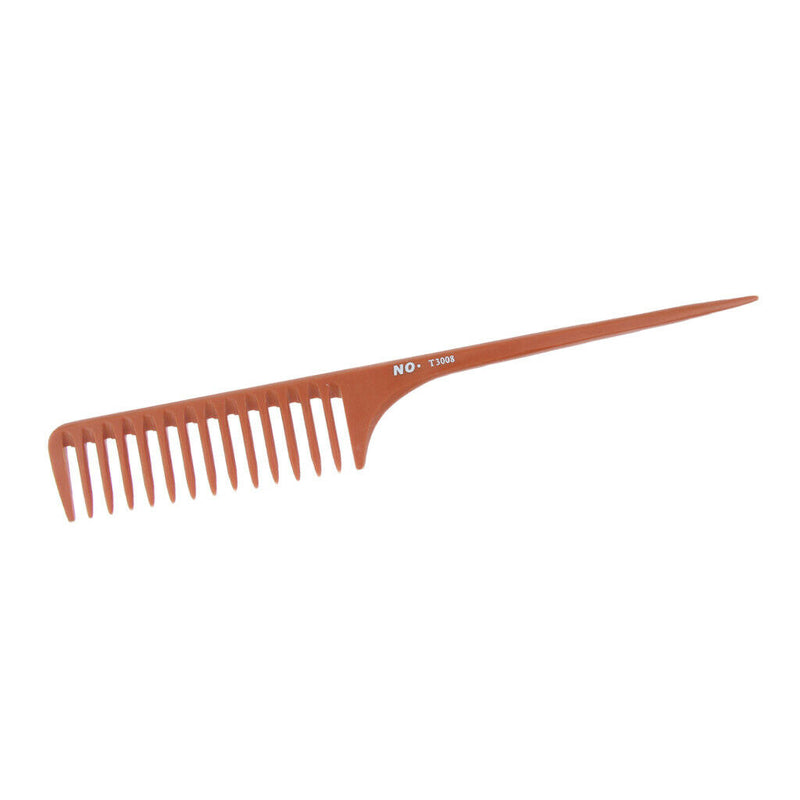 11'' Large Rat Tail Comb Wide-tooth Hair Comb with Long Handle for Hair