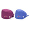 2pcs Fashion Printed Scrub Cap Working Hat Button Bouffant Hat Sweatband