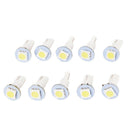 10Pcs T5 5050 LED Instrument Panel Cluster Dash Light Bulb Twist Socket White OZ