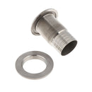 Boat Thru Hull Fitting/Drain 1-1/2inch Hose Barb Marine 316 Stainless Steel