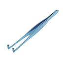 Stainless Steel Roller Tip Angled Meibomian Gland Expressor Forceps - 11cm /
