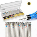 30x Nail Drill Bit Set Barrel Head Electric Drill Bits Coarse Grinding Tool B