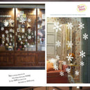 50x35cm PVC Static Cling Film Snowflake Glass Xmas Store Home Window Decor