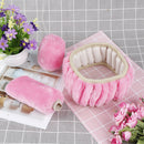 3Pcs/set Winter pink soft warm plush car steering wheel cover handbrake coversH6