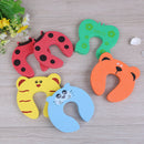 6X Baby safety foam door jammer guard finger protector animal design OZ