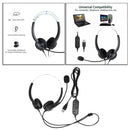 Durable USB Headsets Noise Cancelling Headphone with Mic for Office Computer
